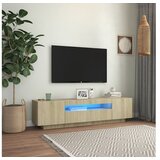  TV omarica z LED lučkami sonoma hrast 160x35x40 cm | Shoptok.si