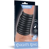 Lovetoy Vibrating Wave Knights Ring Black | Shoptok.si