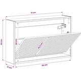  Ormar za cipele na zidu ARNHEM 71 x 17 x 43 cm Bijela | shoptok.hr