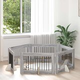  Vrata za pse s postoljem 6 pcs Siva sonoma 100 x 60 cm | shoptok.hr