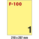  ETIKETE ILK 210X297MM PK100L FORNAX F-100 ŽUTE | Shoptok.si
