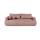 Bonami Selection Svijetlo ružičasta sklopiva sofa od bouclé tkanine 247 cm Quinoa – | shoptok.hr