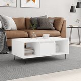  The Living Store Klubska mizica bela 90x50x36,5 cm inženirski les - Klubska Mizica, (21444786) Cene