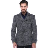 Dewberry K7539 SLIM-FIT MEN'S COAT-PATTERNED NAVY BLUE | Eponuda.ba