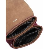 Vuch Crossbody torba Byrsa Intrecciato Wine Red, 20 x 24 cm Slike