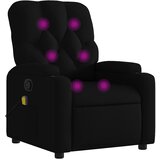 Maison Chic masažni naslanjač - Relax naslanjač črno blago, (22134461) | Shoptok.si