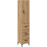  Highboard Umjetnički hrast 34,5 x 34 x 180 cm Konstruirano drvo Slike