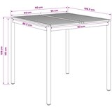  Stol za bar u vrtu Bijela 110 x 108,5 x 105 cm | shoptok.hr