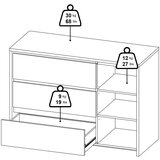 Tvilum Bijela komoda 119x84x48 cm Next – | shoptok.hr