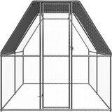 vidaXL Vanjski kavez za kokoši 2 x 4 x 2 m od pocinčanog čelika | shoptok.hr
