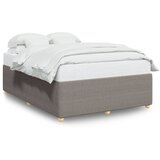 Maison Chic Posteljni okvir - Dvoposteljna postelja - Zakonska postelja brez vzmetnice taupe 140x190 cm blago-J12628, (21760346) Cene