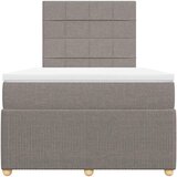  Krevet s oprugama i madracem smeđesivi 120 x 190 cm od tkanine | shoptok.hr