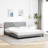 vidaXL okvir kreveta bez madraca svjetlosivi 180x200 cm od tkanine | shoptok.hr