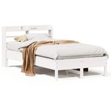 Maison Chic Posteljni okvir - Enojna postelja - Postelja za odrasle brez vzmetnice bel 100x200 cm trdna borovina-J6906, (21776016) | Shoptok.si