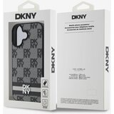 Dkny PU Leather Checkered Pattern and Stripe Zadní Kryt pro iPhone 16 Black Ovitek za telefon Vijolična | Shoptok.si