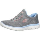 Skechers Nizke superge svetlo modra / pegasto siva / roza | Shoptok.si