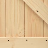  Drsna vrata s kompletom vodil 70x210 cm trdna borovina, (20999162) | Shoptok.si