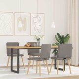  Blagovaonske stolice od tkanine 4 kom smeđesive | shoptok.hr