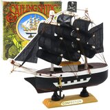  Kolekcionarski model dekorativnog gusarskog jedrenjaka crne boje 16x15cm Cijene