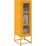 vidaXL Highboard Gorčično rumena 36x39x123 cm Hladno valjano jeklo | Shoptok.si