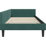  Kutni okvir kreveta Tamnozelena 90 x 190 cm Baršun | shoptok.hr