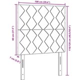 vidaXL Naslon za glavu sa dizajnom dijamantnih blokova tamno sivi 100 cm tkanina, Naslon za glavu sa dizajnom dijamantnih blokova tamno sivi 200 cm tkanina | shoptok.hr