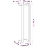  Stalak za ručnike voštano smeđi 23x18x90 cm od masivne borovine | shoptok.hr