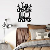 Opviq zidna dekoracija Just One More Chapter, 40x55 cm, 1.5 mm, Crna Cene