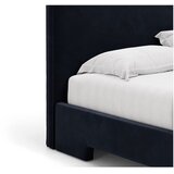 Micadoni Tamno plavi tapecirani bračni krevet s podnicom 180x200 cm Eda – | shoptok.hr