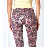 Gemre Navy pants adorned with Uranio flowers u