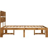  Krevetni okvir s uzglavljem ROSTOCK Prirodna 120 x 190 cm | shoptok.hr