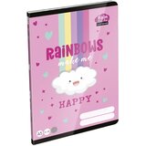 ICO ICO: Lizzysuli Lollipop Rainbow črtast zvezek za 4. razred A/5 21-32 | Shoptok.si