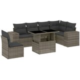  7-dijelni set vrtnih sofa sivi od poliratana | shoptok.hr