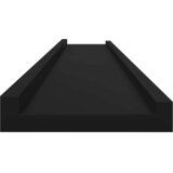  Zidne police 4 kom crne 115 x 9 x 3 cm | shoptok.hr