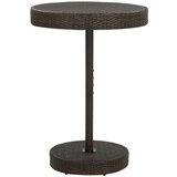 vidaXL Vrtna miza rjava 75,5x106 cm poli ratan, (20665931) | Shoptok.si