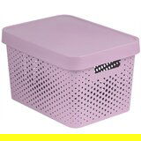 Curver Škatla INFINITY DOTS 17L – roza | Shoptok.si