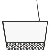 Pregrada za tuširanje s prozirnim staklom ESG 80 x 195 cm crna | shoptok.hr