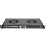 MAXPRO LINE ventilacioni panel-polica, dva ventilatora i termostat, 1U Cene