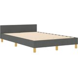 Krevetna konstrukcija Tamno siva 120 x 200 cm tkanina | shoptok.hr
