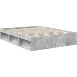  Konstrukcija postelje z vzglavjem Betonsko siva 150 x 200 cm, (5000104206) | Shoptok.si