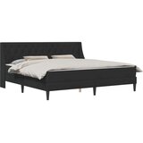  Okvir kreveta s madracem Zidne s uzglavljem 2 pcs Crna Baršun - Crna 200 x 200 cm | shoptok.hr