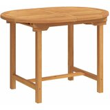  Vrtni set za objed 7 pcs Smeđa Čvrsto teak drvo | shoptok.hr