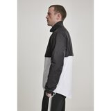 Urban Classics Stand Up Collar Pull Over Jacket blk/wht Cene