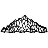 WALLXPERT metalna zidna kuka crna boja striped mountains | ePonuda.com