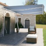 vidaXL Prostostoječa ročno zložljiva tenda 600x350 cm modra/bela Cene