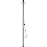  Vrtni tuš z rjavim podstavkom 230 cm nerjaveče jeklo, (21416168) | Shoptok.si