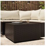  četvrtasti vrtni stolić za kavu smeđi 50 x 50 x 30 cm poliratan | shoptok.hr