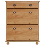  Ormar za cipele ASKIM Smeđa 85 x 35 x 108 cm Čvrsto borovo drvo | Eponuda.ba