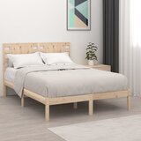 Maison Chic Posteljni okvir - Dvoposteljna postelja - Zakonska postelja brez vzmetnice 120x200 cm trdna borovina-J10490, (21774416) | Shoptok.si