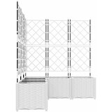  Vrtna saksija 5 pcs Bijeli 120 x 120 x 143 cm Plastika | shoptok.hr